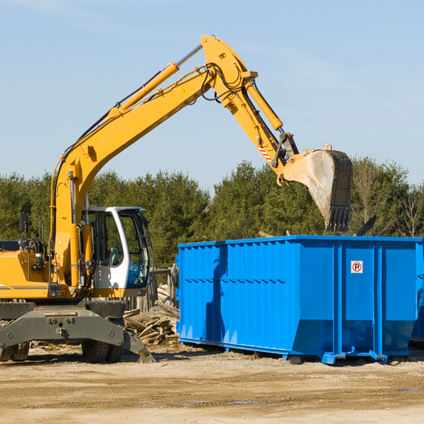 what are the rental fees for a residential dumpster in Goldsmith